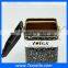 plastic airtight lid Square coffee tin box for bars hotels