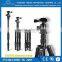 Hpusn 035lpro professional ball head aluminum tripod portable travel dslr camera tripods
