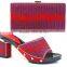 Top Fashion Women Shoes Italian Shoes and Matching Bags for Party