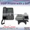 SC-9076-IP IP Phone with 2 SIP, HD Voice, Hand-free, 3 way conferencing, PoE optional