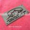 Newest 3D PVC rubber label with sewing line