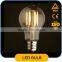 6W Filament LED Bulb A60 with 400lm 80Ra Clear Glass Cover LED Bulb Light
