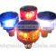yellow solar led strobe warning light