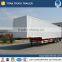 Cheap strong truck cargo semi trailers, enclosed box van semi trailer for sale