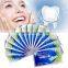 Dental teeth whitening strips for 14 pairs on box with powerful effect