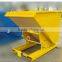 skid steer storage bin for forklift truck tipping bin