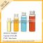 12ml amber clear glass screw vial/glass bottles cap with black blue yellow pink purple color