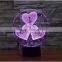 Acrylic 3d led lamp wholesale durable flashlight bedside nightlight