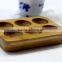 Eco-friendly unfinished bamboo egg tray for sale