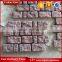 Red Colored Tumble Mesh Back Granite Cobblestone Paver Stone
