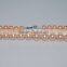Pretty 3-4mm Pink Freshwater Pearl Necklace 925 Sterling Silver Clasp
