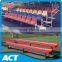 Mobile aluminum bleacher with canopy