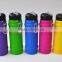 silicon collapsible water bottle with various colors and capacity
