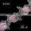 Wholesale lady dress decoration lace fabric flower trim