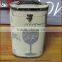 Large Antique Wooden Wine Bottle Holder