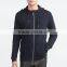 mens Basic open sweater With hood OEM 100% cotton plain wholesale zip up hoodie manufacture good quality