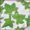 Green all over floral embroidery design lace, chiffon embroidery lace fabric