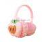 China wholesale kids plush fruit shaped earmuffsplush toy manufacturer