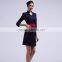 Custom Black Colours Slim Fit Stewardess Dress
