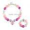 Boutique Chunky jewelry Bubblegum Beaded Necklace for Kids Party