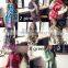 Korean style fashion latest design long acrylic candy color choice elegant wear shawl scarf womens