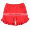 Best-selling boutique baby clothing infant&toddler clothes baby icing ruffle solid blank infant baby shorts