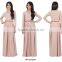 New 2016 Women's V-Neck Long Sleeve Elegant Evening muslim dress abaya