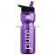 USA Made 28 oz Transparent Sports Bottle With Flip Straw Lid - BPA/BPS-free, FDA compliant and comes with your logo