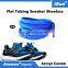Flat Colored Shoelaces 6mm Plain Flat Tubular Blue Bootlaces All sizes - Amazon Supplier provide free UPC Barcode service