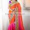Beauteous Blue Color Saree With Silver Bordered Blooming Bliss Designer Sarees Collections
