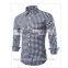 2015  hottest sale plaid pattern long sleeve indian fashion shirt for men