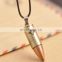 Hip Hop Boy Stainless Steel Gun Bullets Pendant Necklace