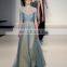 Wholesale Luxury Sequin Blue Half Sleeve Wedding Annual Party Evening Dress