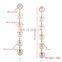 Fashionable simple long pearl Tassel Earrings