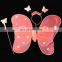 Hot 3pieces set butterful fairy pink wing for kids FGWG-1049