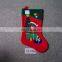 SL3018 felt applique santa stocking
