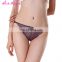 Drop Free Shipping Purple Soft Embroidery Sexy Lace Womens Transparent Sheer Panties