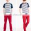 T-MT014 Knitted Splicing Raglan Sleeve Pure Cotton Young Mens T-Shirt
