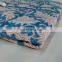 5 Yard hand printed Fabric Cotton Cambric fabric Natural Blue leaf Dress