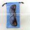 Custom Personalized Sunglasses Sleeve Sunglasses Cover Two Tone Cotton Jute Felt Microfiber Sunglasses Pouch