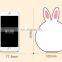 silicone rabbit nightlight/kids baby led night light/motion sensor night light for kids