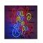 New colorful led letter sample Poster Acrylic Neon Light Sign