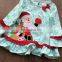 Baby clothes  FASHION Newborn Baby Boy Girl Christmas Kids Santa Dress Tops Striped Pants Set Outfits Xmas Clothes