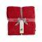 Flannel Fleece Luxury Blanket Throw 200 GSM Lightweight Cozy Plush Microfiber red solid blanket
