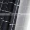Wholesale luxury cortinas de salon black and white lattice printed semi-shading house  window curtain for the living room