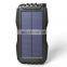 High Quality Outdoor Portable 20000mah Qi Solar Panel Charger Waterproof Wireless Solar Power Bank