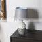 European modern design vintage ceramic reading lamp grey porcelain table lamp for home decor