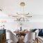 2019 New design Restaurants Bars Hotel Decoration Adjustable Hanging Modern LED slilica Pendant Lamp