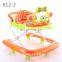 High quality Plastic baby doll learning walker with swivel wheels for sale
