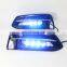 Hot sell 3 color Car Daylight Waterproof LED DRL Daytime Running Lights With Fog turn signal  Lamps For Honda Accord 2018-2019